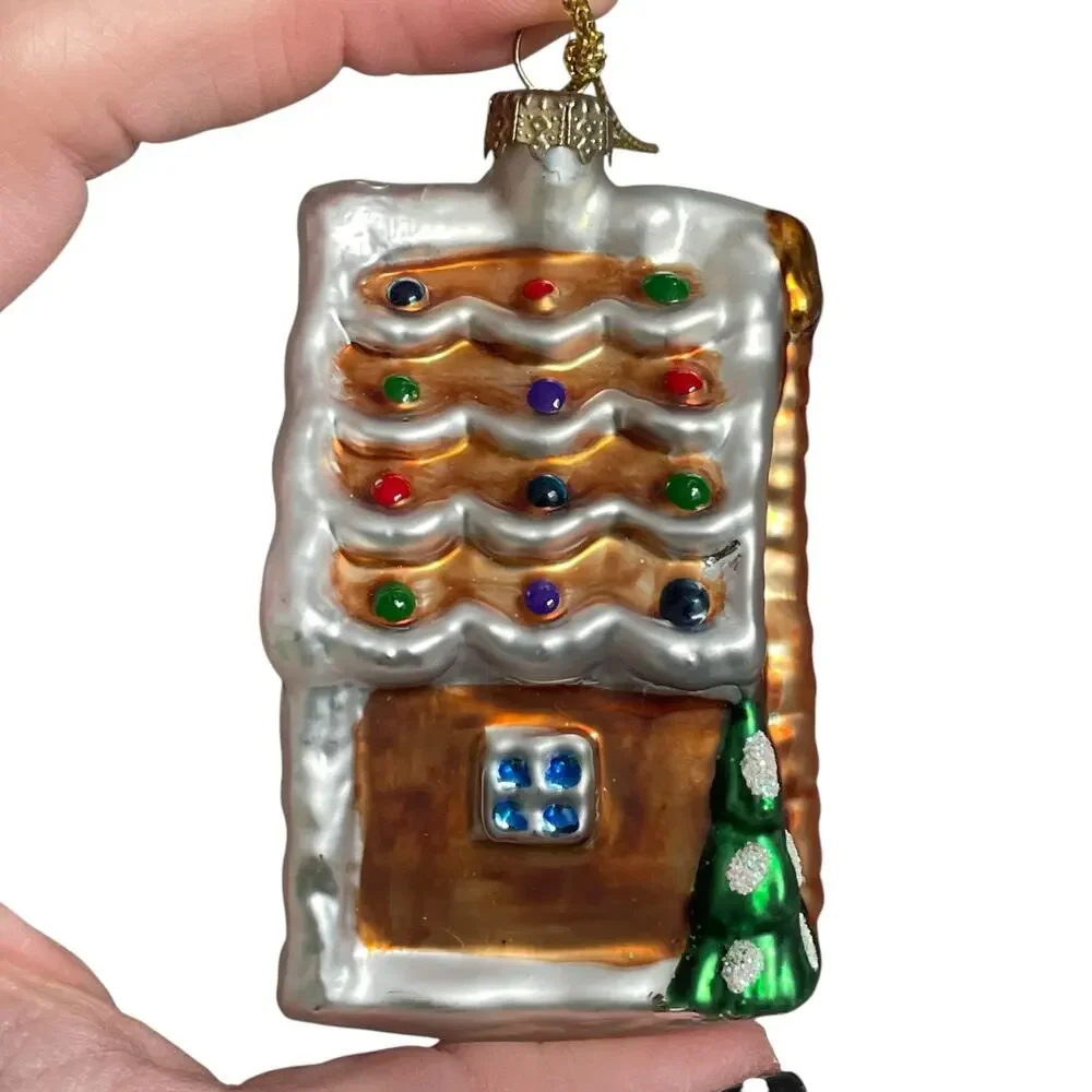 Thomas Pacconi Museum Series Gingerbread House Ornament Glass Christmas Retired